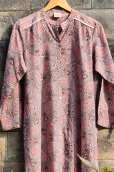 Graceful Ambi Charm Mandarin Collar Shirt Dress